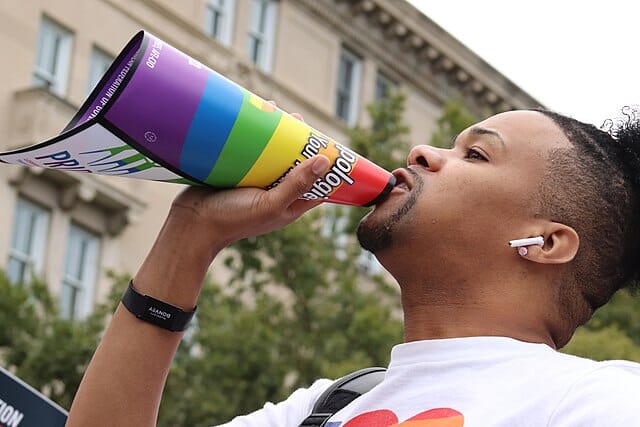 Figure 2. “LGBTQ IMG 1724 (49142643082)” by Elvert Barnes is licensed under CC BY 2.0 CC BY-SA 2.0 https://creativecommons.org/licenses/by-sa/2.0/deed.en https://upload.wikimedia.org/wikipedia/commons/f/f8/LGBTQ_IMG_1724_%2849142643082%29.jpg 